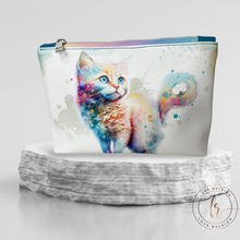 Load image into Gallery viewer, Kitty Cosmetic/Whatever Pouch LARGE