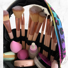 Load image into Gallery viewer, Rainbow Animal Print Glam & Go Case