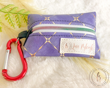 Load image into Gallery viewer, Purple & Gold Diamond Pet Poo Bag Holder