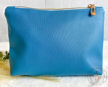 Load image into Gallery viewer, Teal Fern Cosmetic/Whatever Pouch LARGE