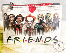 Load image into Gallery viewer, F.R.I.E.N.D.S Horror Cosmetic/Whatever Pouch SMALL