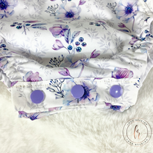 Load image into Gallery viewer, Purple Poppies Romper