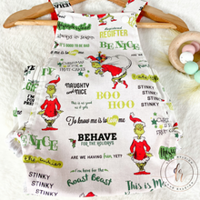 Load image into Gallery viewer, Grinchmas Romper