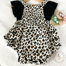Load image into Gallery viewer, Ruffle Cheetah Romper