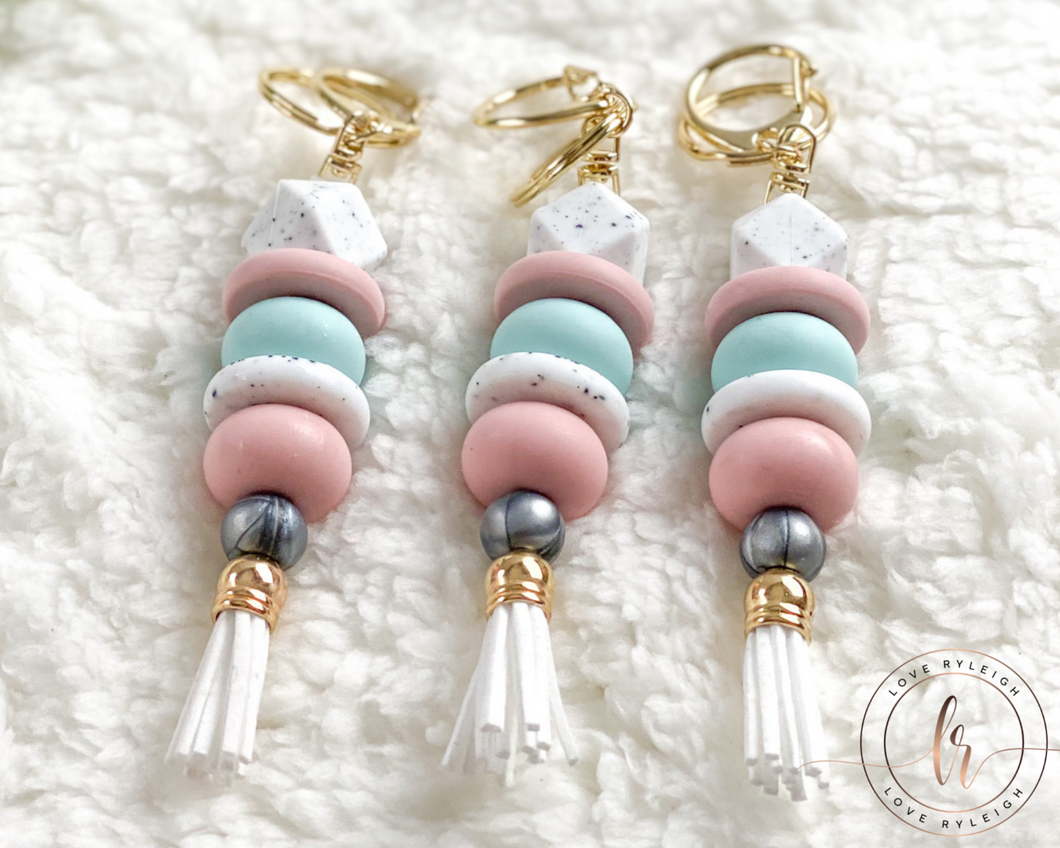 Mya Silicone Bead Key Chain