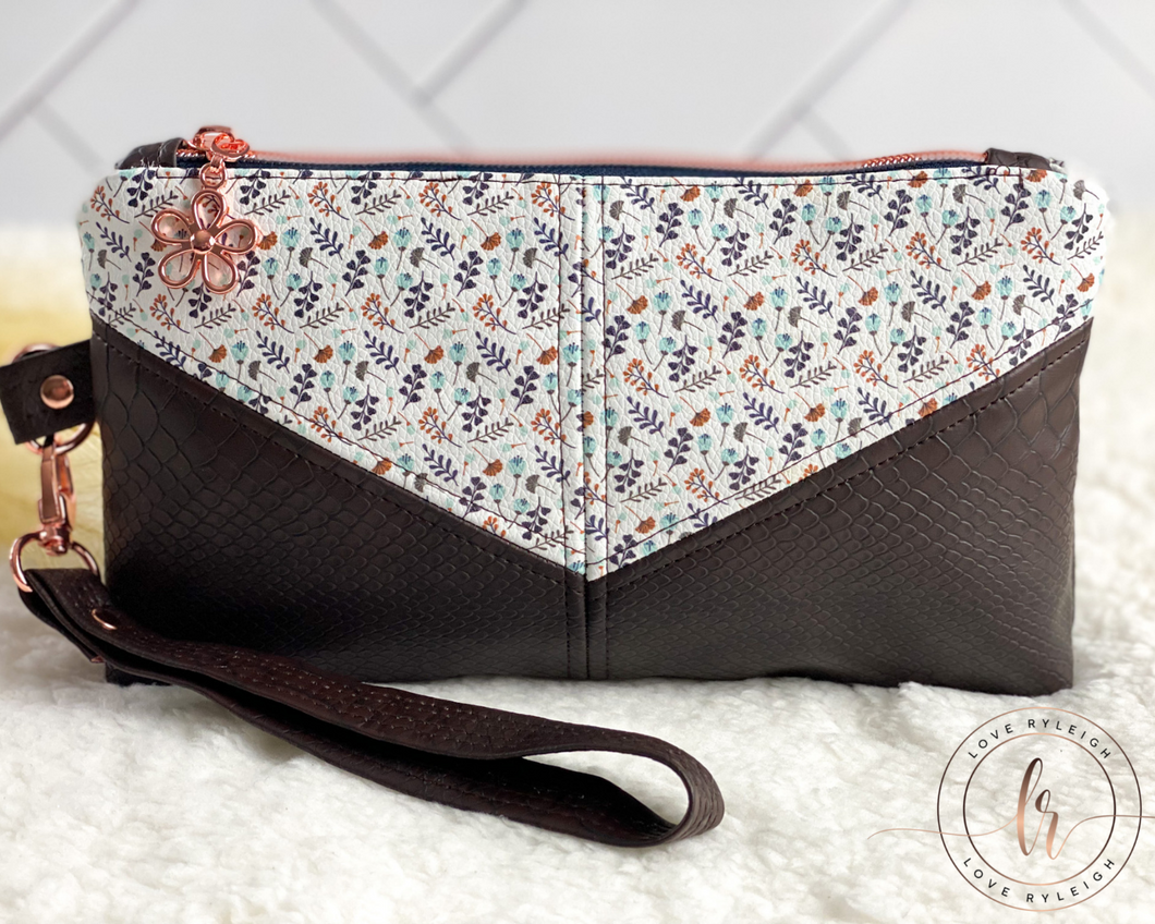 Chelsea Floral Wristlet Pouch