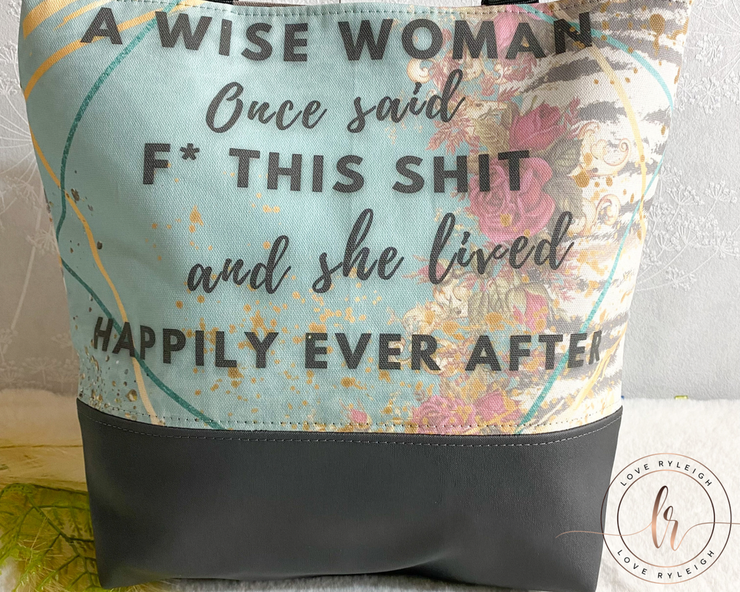 A Wise Woman Canvas Tote