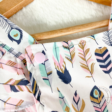 Load image into Gallery viewer, Ruffle Feathers Romper
