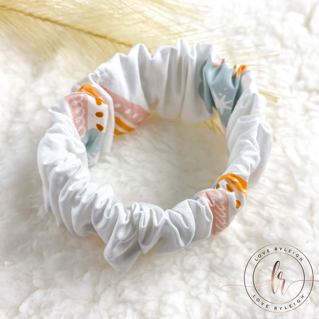 Boho Rainbow Scrunchie
