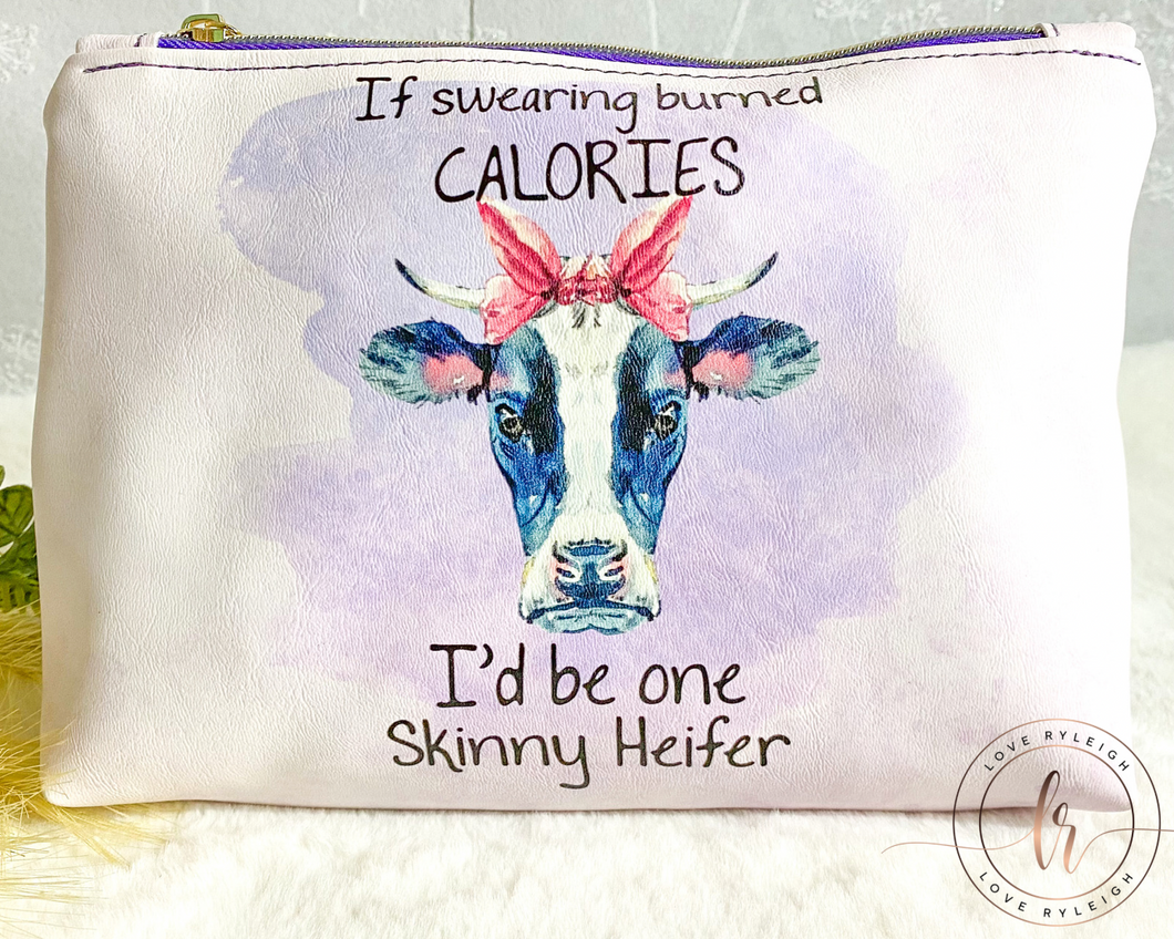 If Swear Words Were Calories Cosmetic/Whatever Pouch LARGE