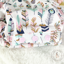 Load image into Gallery viewer, Ruffle Feathers Romper
