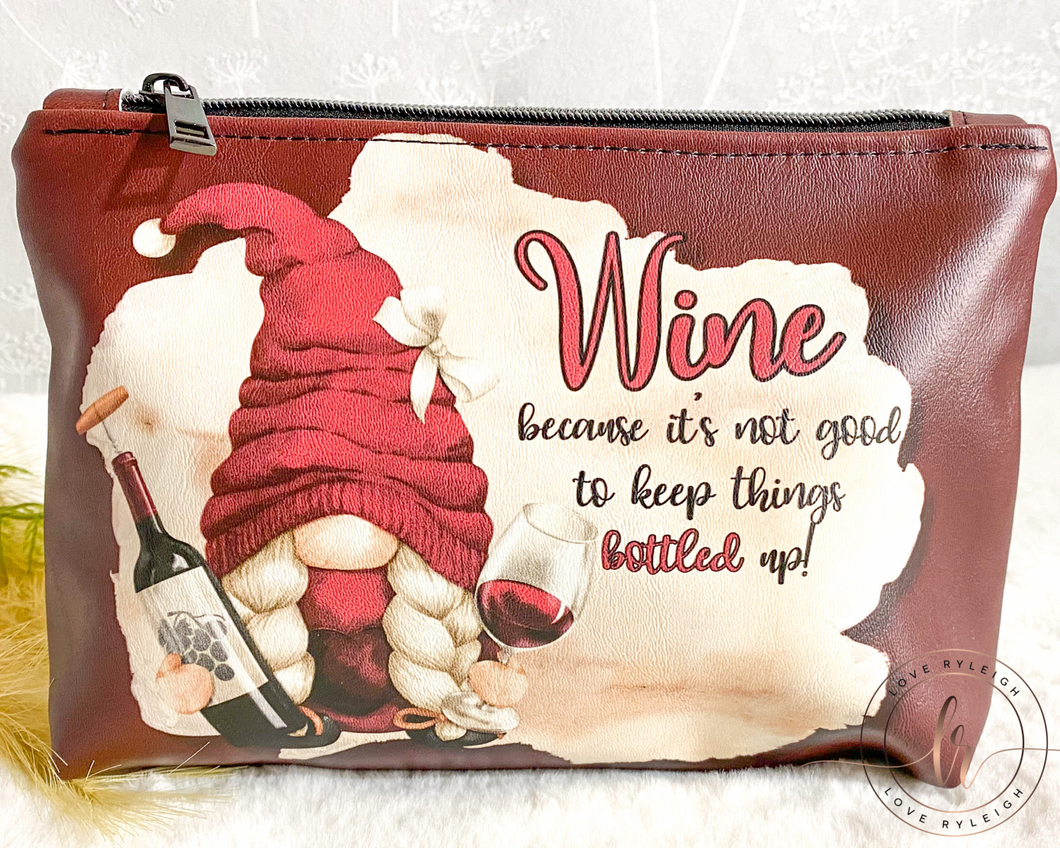 Bottled Up Cosmetic/Whatever Pouch LARGE