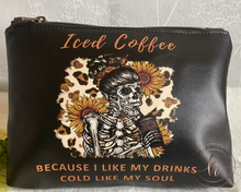 Load image into Gallery viewer, Coffee Cold Soul Cosmetic/Whatever Pouch

