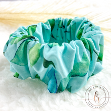Load image into Gallery viewer, Green Leaves Scrunchie
