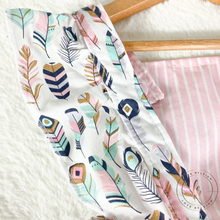 Load image into Gallery viewer, Ruffle Feathers Romper

